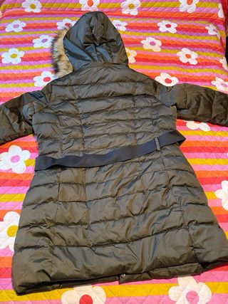 Parka mujer verde militar con capucha