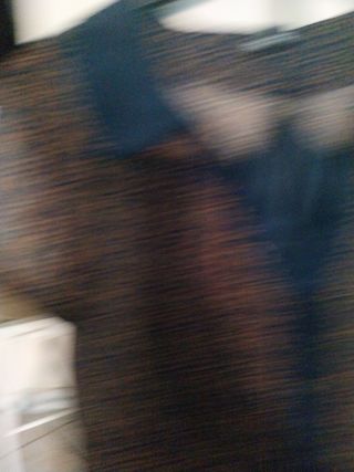 Vestito corto fantasia marrone e nero
