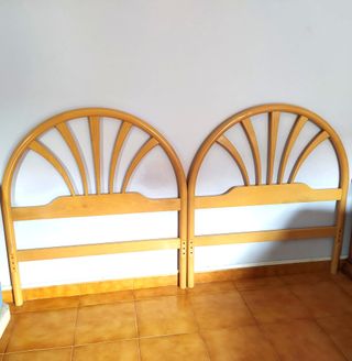 2 Cabeceros Madera 90cm
