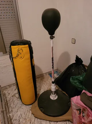 Sacos de boxeo Salter y colgado