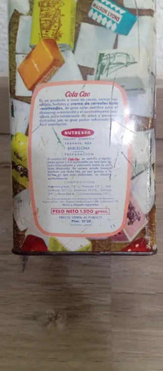 Caja Cola Cao Caramelos Vintage