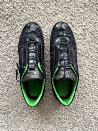 Zapatillas Charol y Ante Negras/Verdes Nuevas