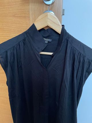 Blusa Massimo Dutti Negra Talla S