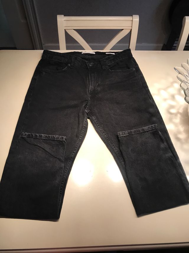 Pantalón vaquero Mango negro T.40