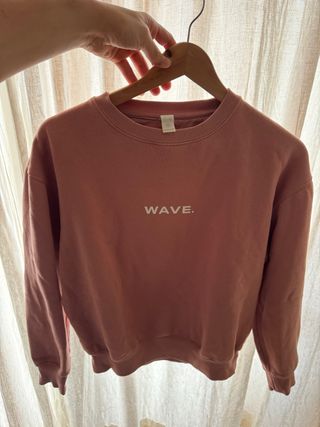 Sudadera Wave rosa