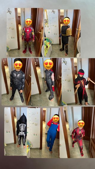 Lote Disfraces Niños 5-6 Años