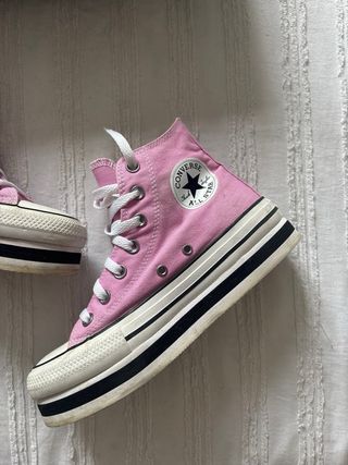 Converse Chuck Taylor All Star rosas plataforma