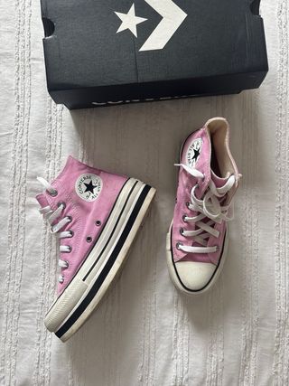 Converse Chuck Taylor All Star rosas plataforma