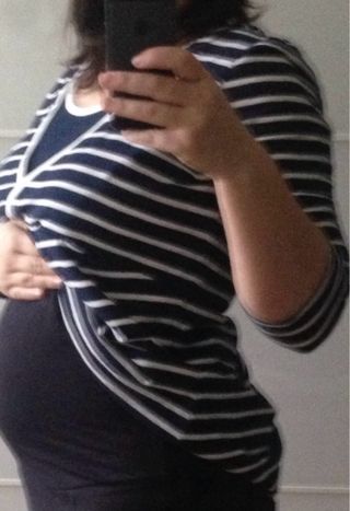 Camiseta Maternidad Lactancia Rayas T. L