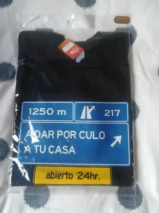 Camiseta La Tienda del Humor Negra Talla L