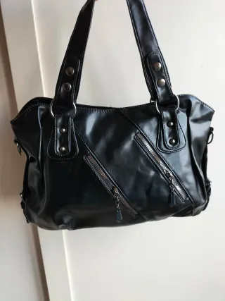 Borsa a tracolla nera Y2K