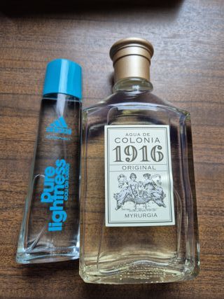 Lote 2 colonias: 1916 Myrurgia y Adidas