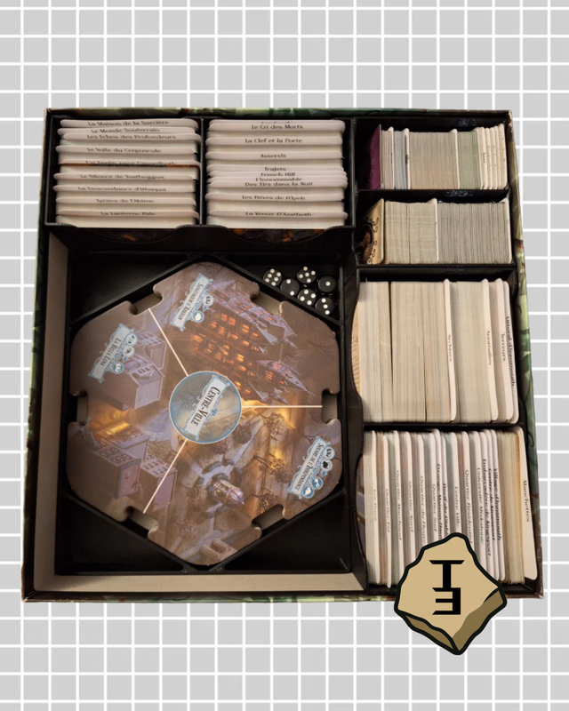 INSERTO para Arkham Horror 3a Ed + Exp. organizado