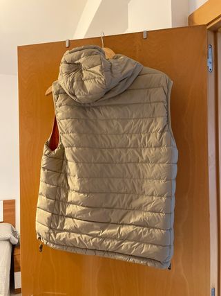 Chaleco acolchado hombre beige