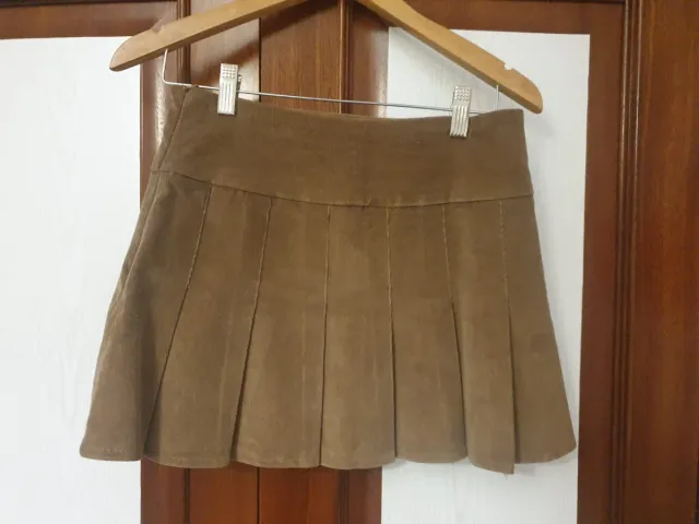 Falda pana New Yorker marrón