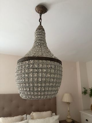Lámpara de techo colgante de cristal