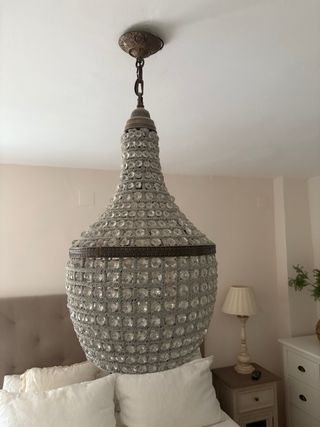 Lámpara de techo colgante de cristal
