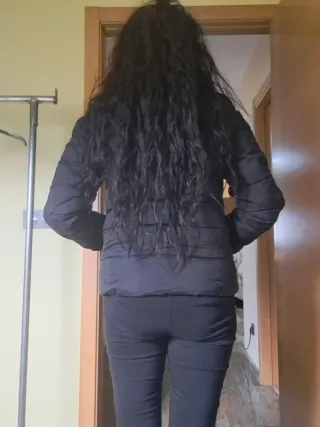 Cazadora acolchada negra