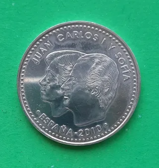 Moneda de 10 y 20 euros España 2010 Juan Carlos So