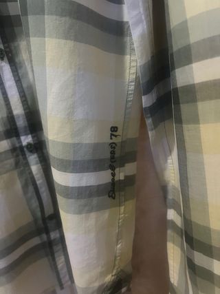 Camicia Diesel a quadri uomo XL verde/beige – come