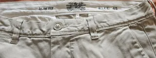 Pantaloni ragazzo slim fit beige