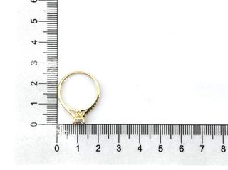 anillo oro 18k con piedra con circonita t. 16 (17,84 mm)