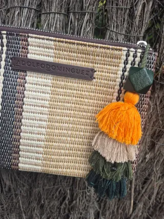 Bolso Adolfo Dominguez Rafia Multicolor