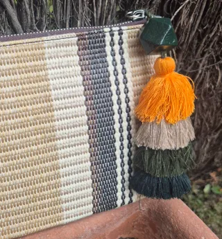 Bolso Adolfo Dominguez Rafia Multicolor