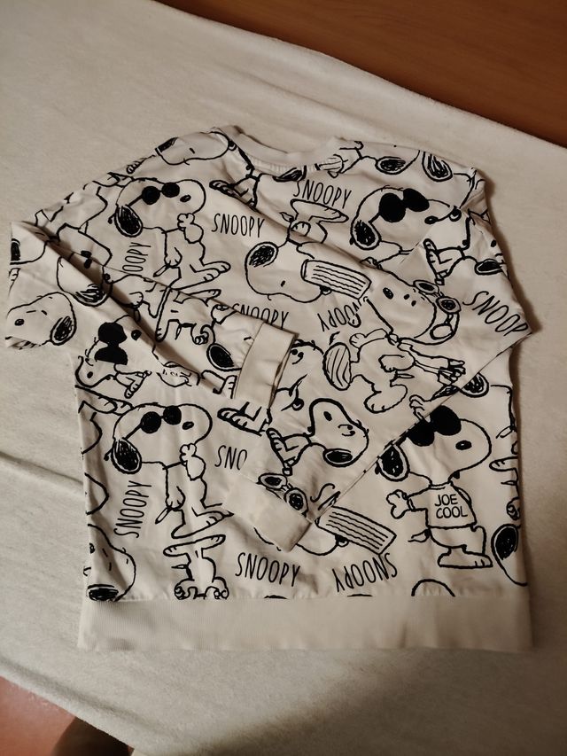 Felpa Snoopy Peanuts bianca XS