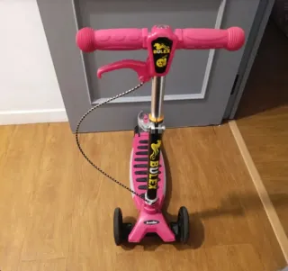 Patinete infantil rosa 3 ruedas