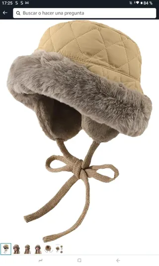Sombrero de invierno beige 