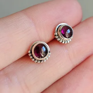 Pendientes Plata 925 Granate
