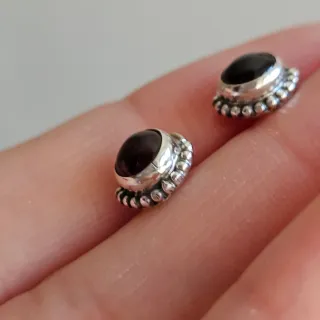 Pendientes Plata 925 Granate