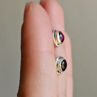 Pendientes Plata 925 Granate