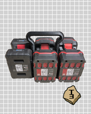 Porta Baterías para Parkside 18V 6 unidades