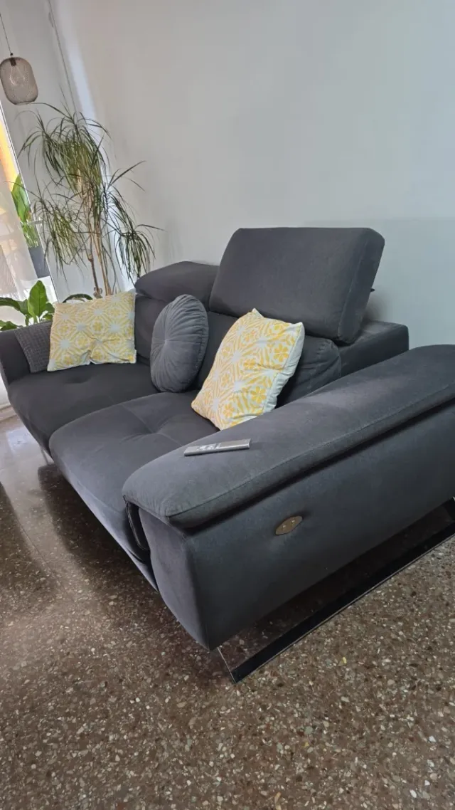 Sofá 3 plazas articulado electrico