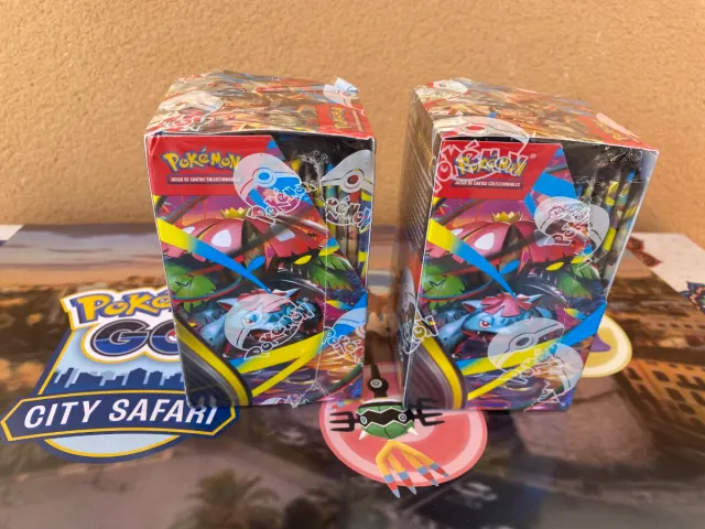 2xCajas Originales 18 Sobres Pokémon Megadvolución