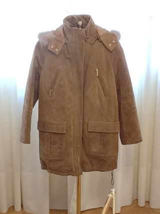 Abrigo de piel natural mujer Cortefiel