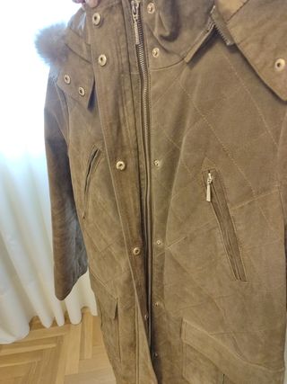 Abrigo de piel natural mujer Cortefiel