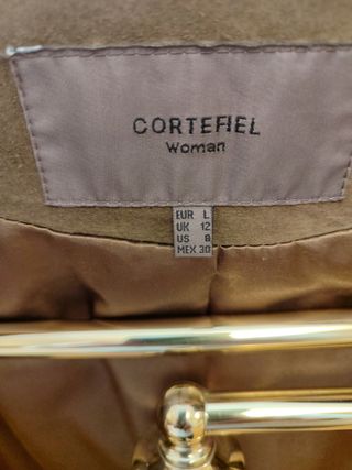 Abrigo de piel natural mujer Cortefiel