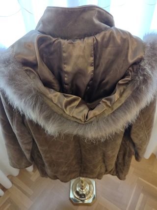 Abrigo de piel natural mujer Cortefiel