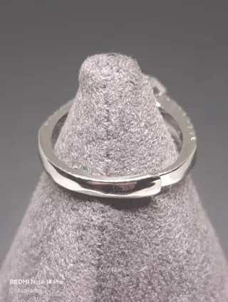 Anillo ajustable plata S925 "Lluvia" 338