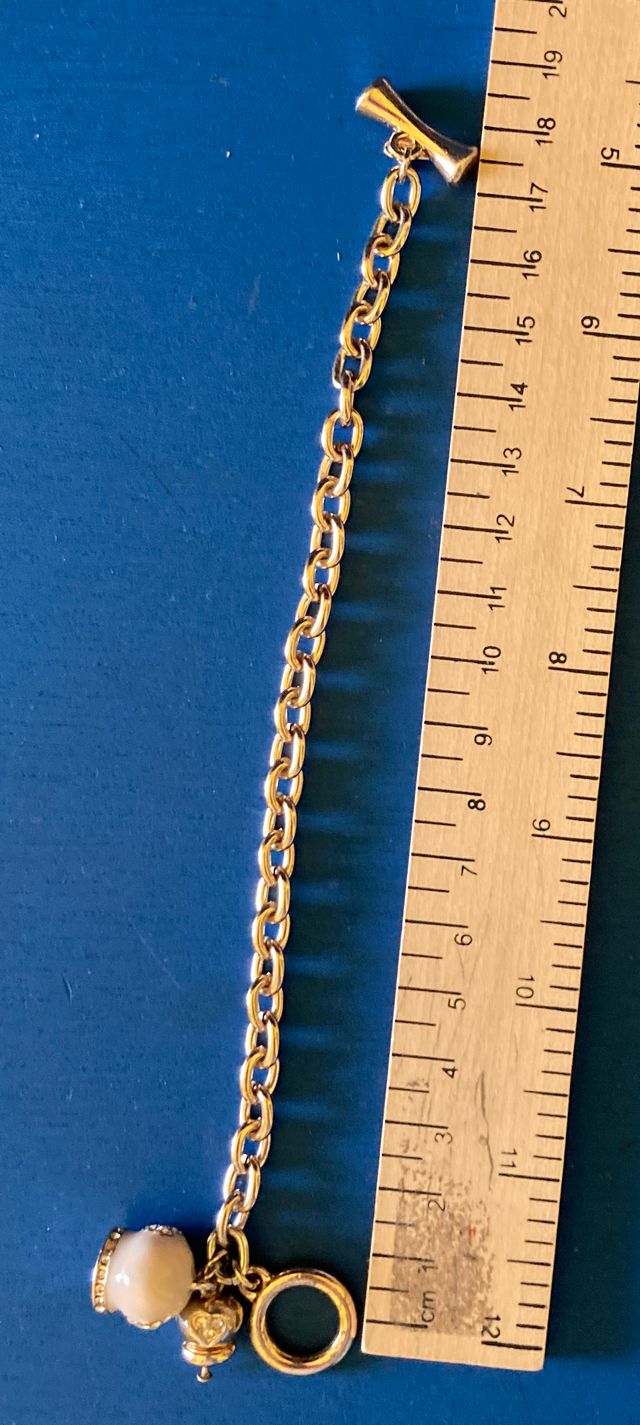 Braccialetto campanella oro e strass