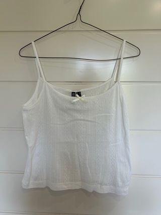 Top tirantes Pieces blanco talla M
