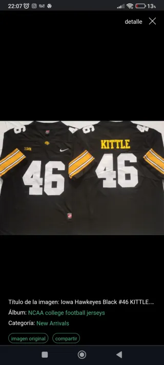 Camisetas futbol americano NCAA