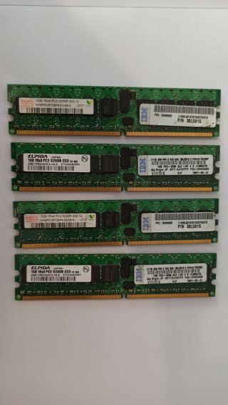 Memoria RAM Samsung DDR2 ECC 4GB (x8)