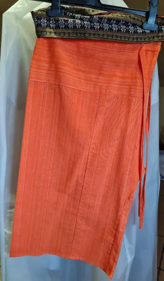 Pantalón tailandés naranja talla única