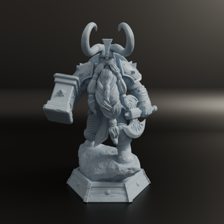 Muradin Bronzebeard  - Figura Resina - 75mm - WOW