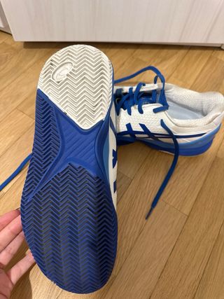 Zapatillas Asics Blancas y Azules