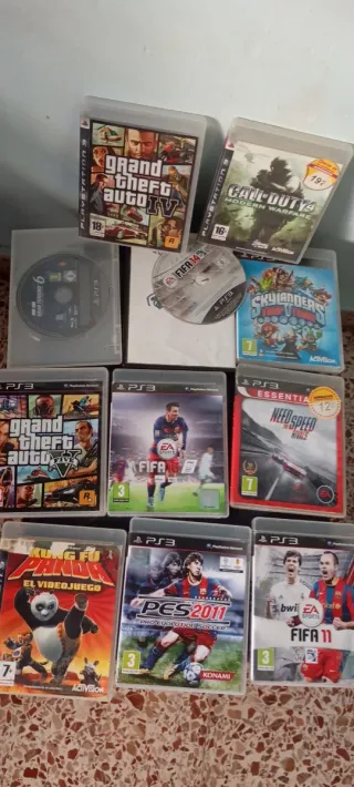 Lote Juegos PS3: FIFA, PES, GTA, Call of Duty